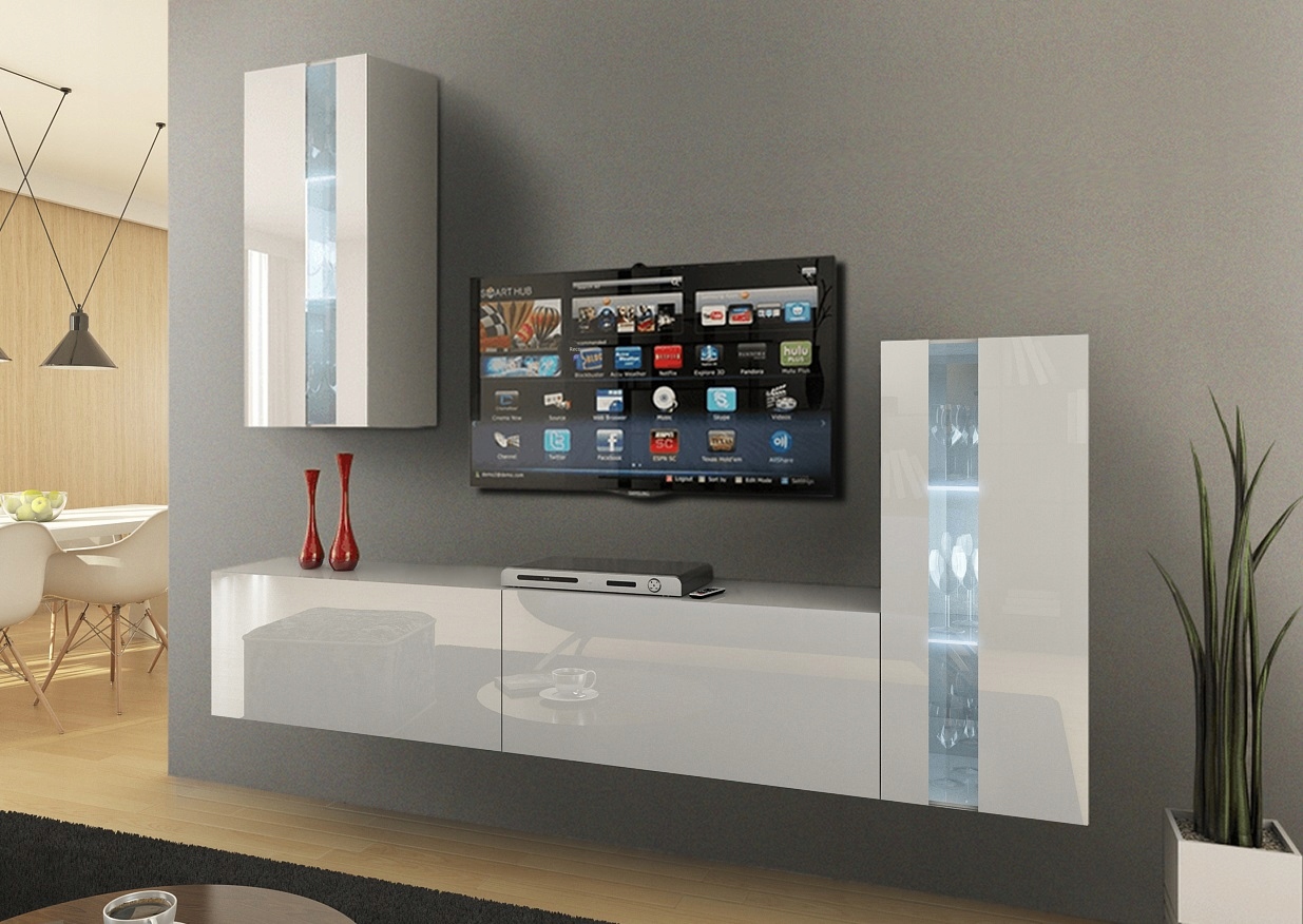 Zestaw meble szafka RTV do salonu dziennego nowoczesna meblościanka C47 1A