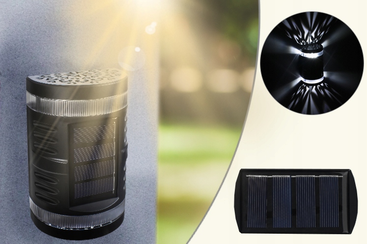 KINKIET z FOTOWOLTAIKĄ Góra Dół 6500k Wzory Materiał dominujący tworzywo sztuczne