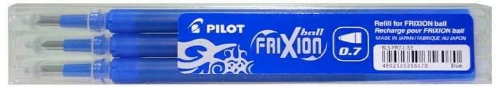 

Wkłady do pióra Pilot Frixion 0,7 niebieskie 3 szt
