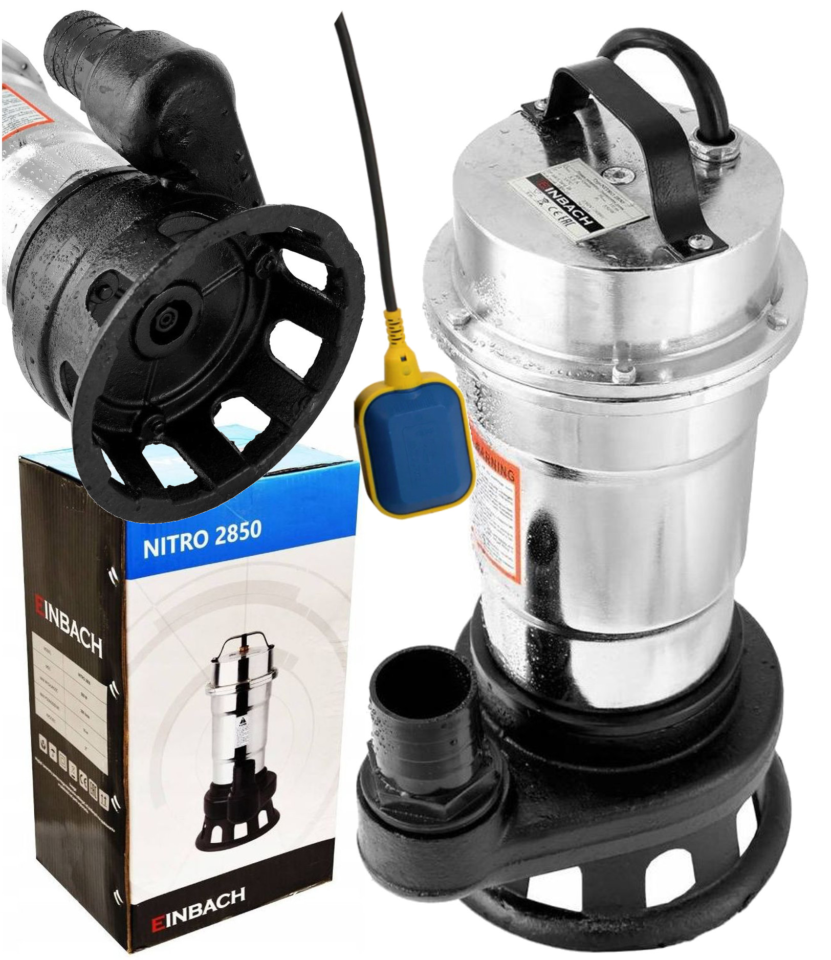 Čerpadlo Na Špinavú Vodu Protikorózna Žumpa S Plavákom Einbach 18000 l/h