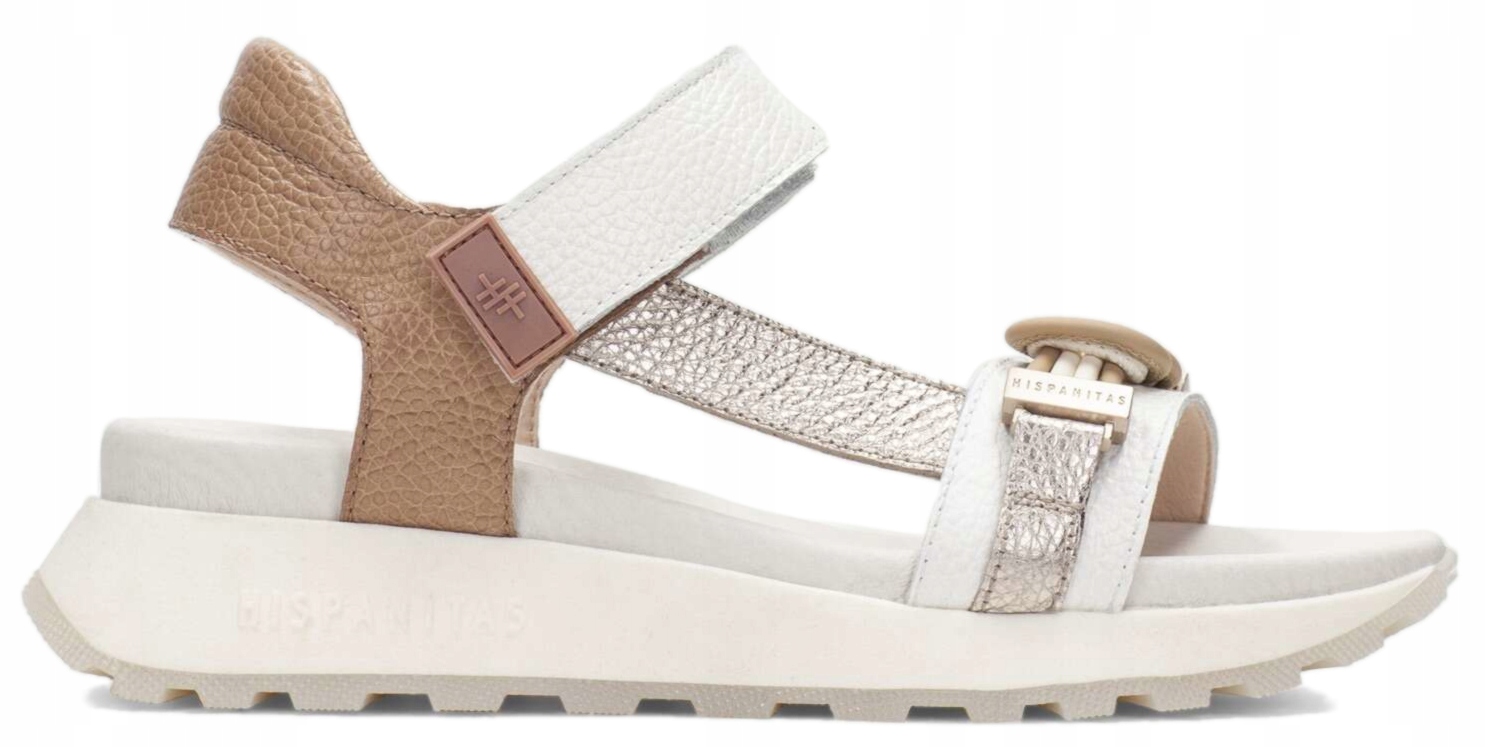 Dámské Kožené Sportovní Sandály Španělské Béžové Hispanitas 38