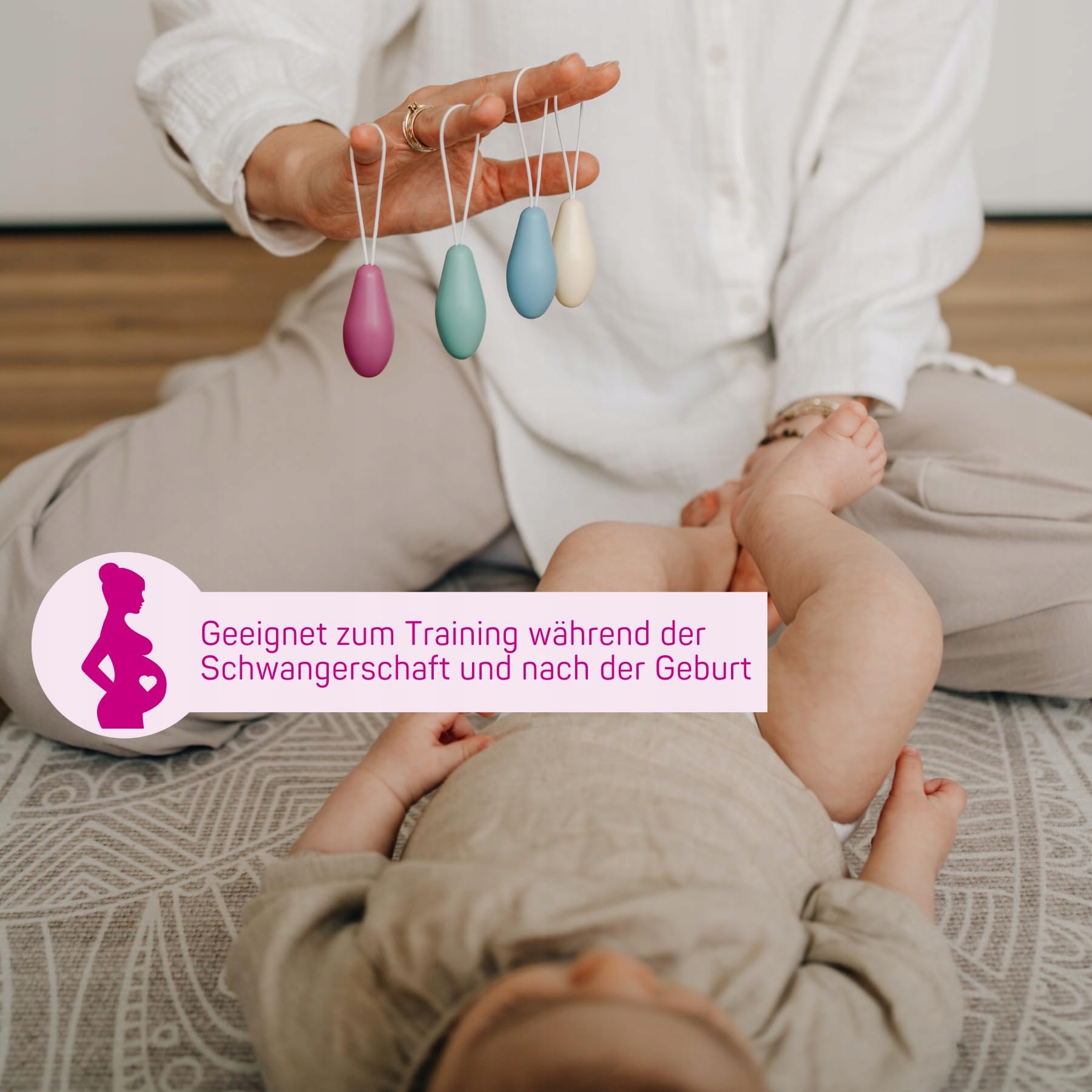 ELANEE Zestaw 4 Stożków Ćwiczeń Mięśni Dna Miednicy — miniatura 4