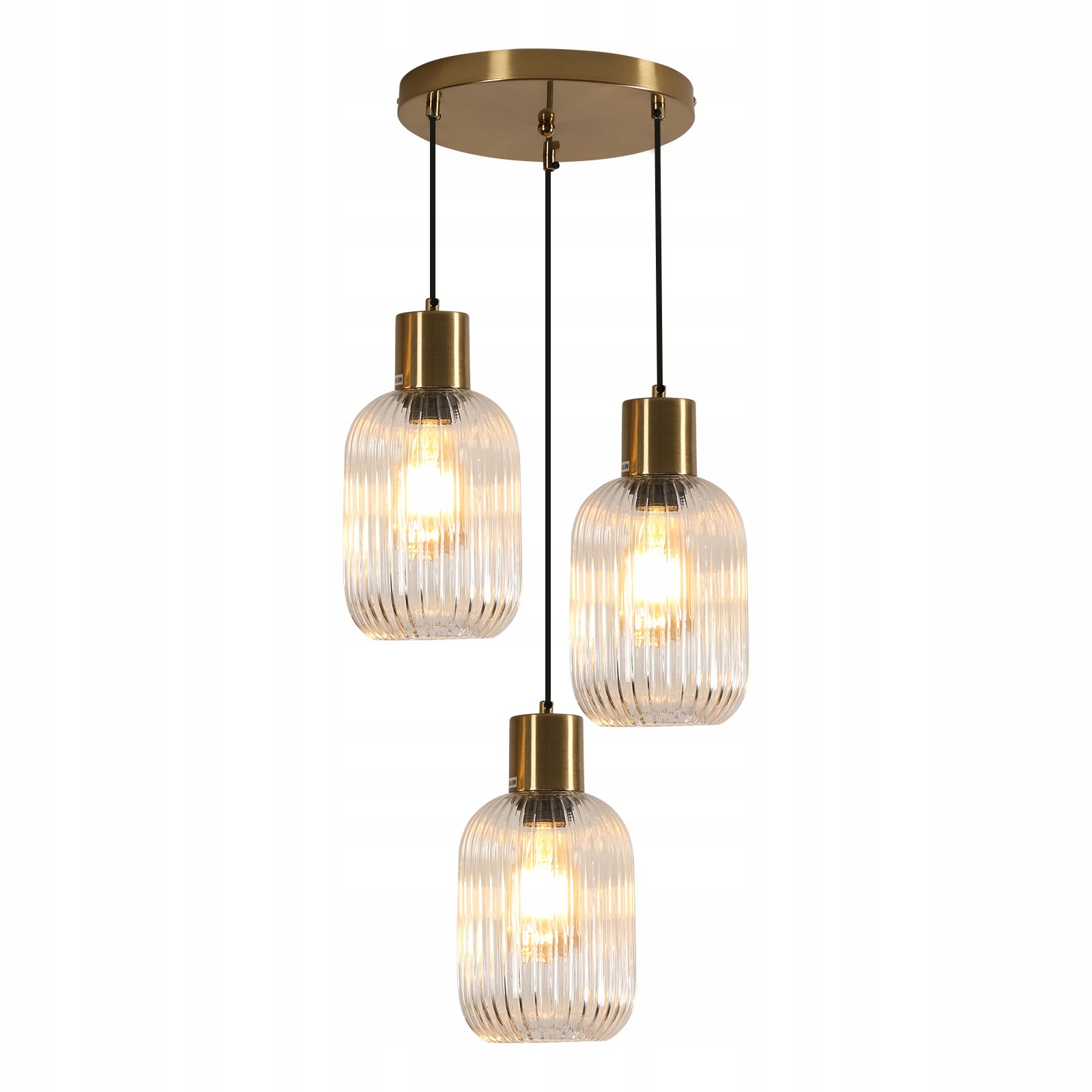Stropní závěsné svítidlo lustr E27 skleněné měděné loft moderní