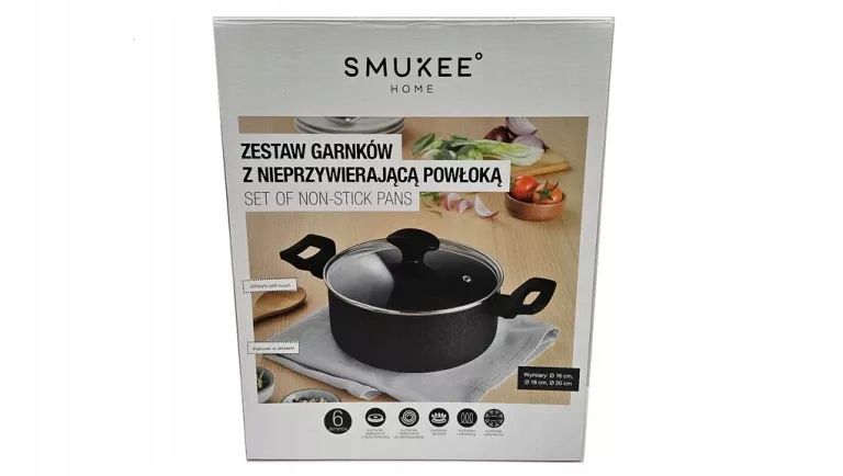Zestaw garnków Smukee 6 el.