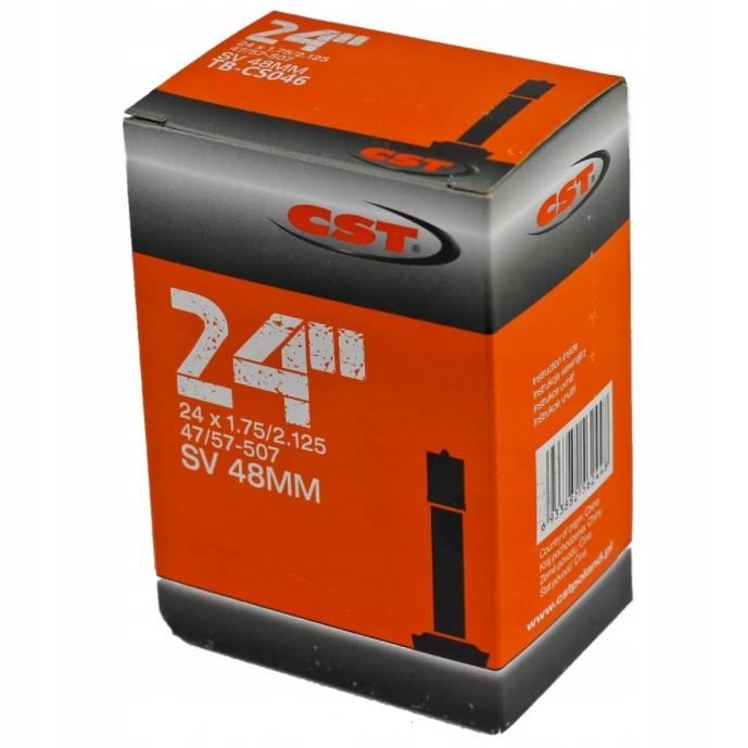 

Dętka do roweru Cst 24x1,75-21,125 Sv 48mm TBCS046