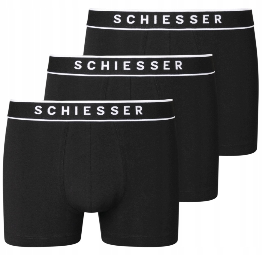 3 ks Boxerky Schiesser Bavlna Černé vel. XXL