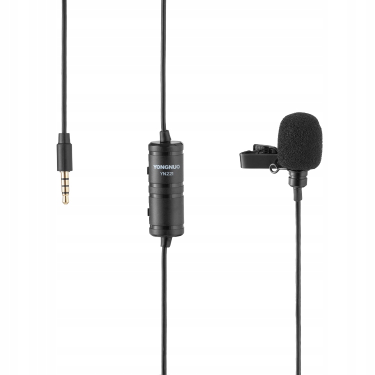 Kravatový mikrofon Yongnuo YN221 s konektorem 3.5 mm pro foto video