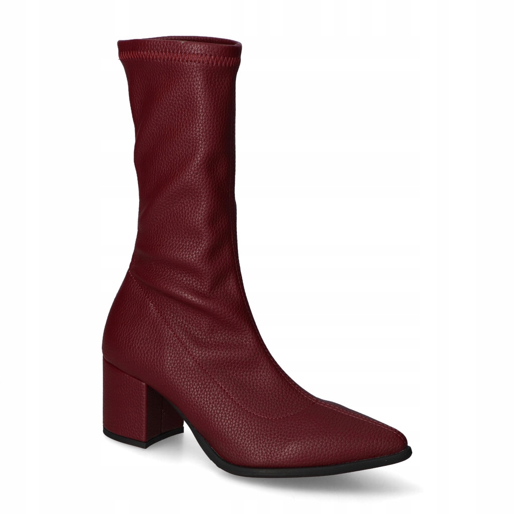 Kotníkové Kotníkové Boty Nicole 2908/117 vínové barvy, velikost 36