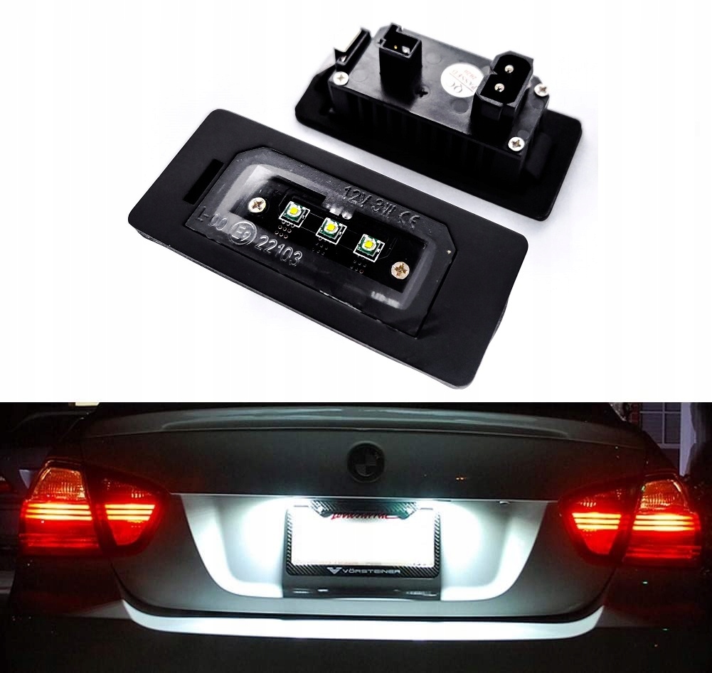 Светодиодные номерные знаки для мотоциклов BMW E90 E91 E92 E60 E61