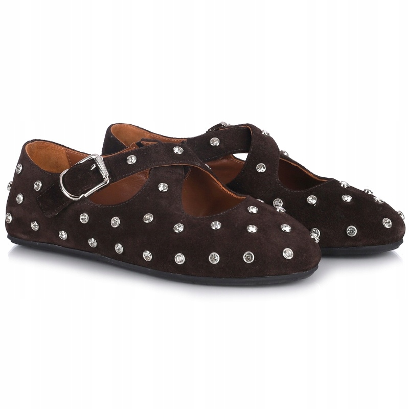 Dámské polobotky Bombonella hnědé kožené 3T 24-42 Brown Suede Vel. 36