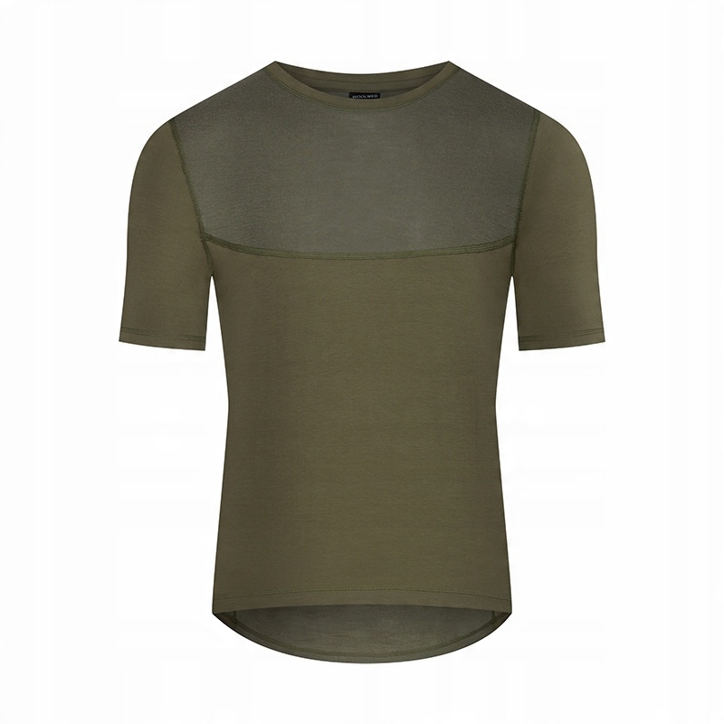 

T-shirt męski ciepły bawełna wełna Merino r. XL