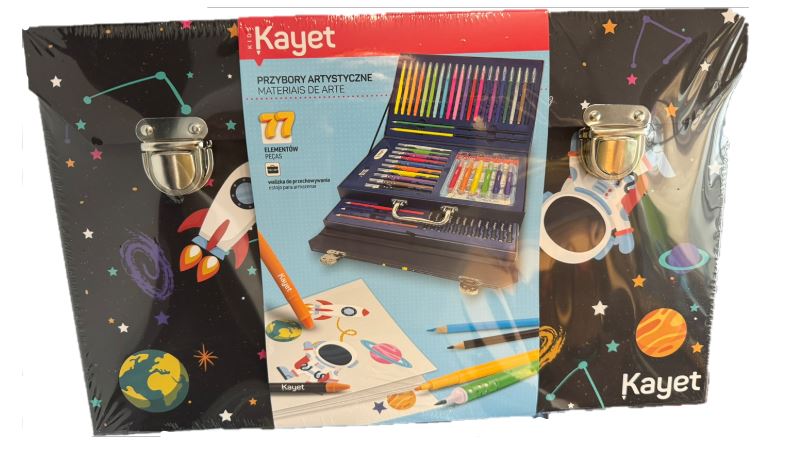 Zestaw plastyczny artystyczny KAYET 77 elem., KOSMOS