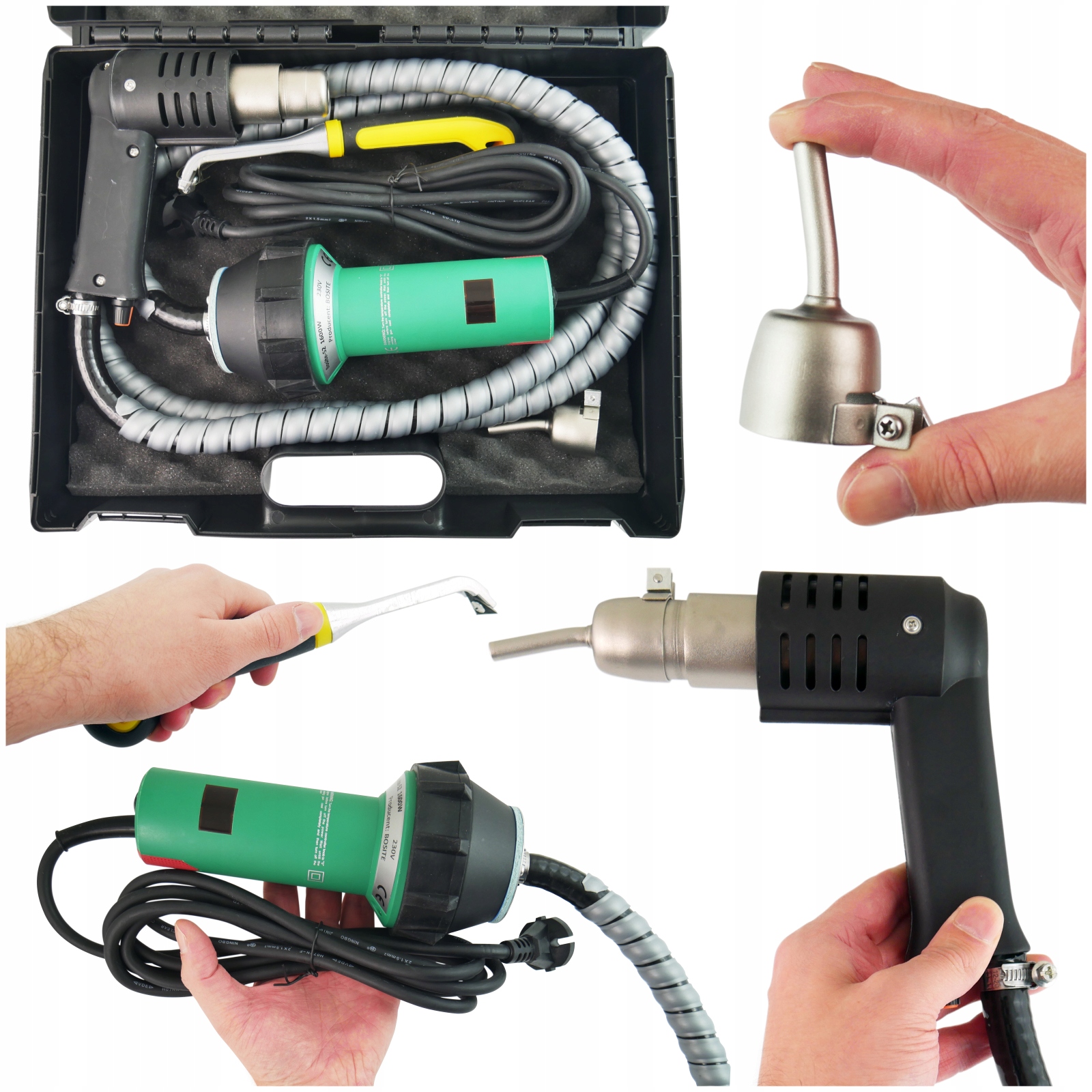 Svařovač plastů Bosite S2 1600W 180 l/min 600 °C