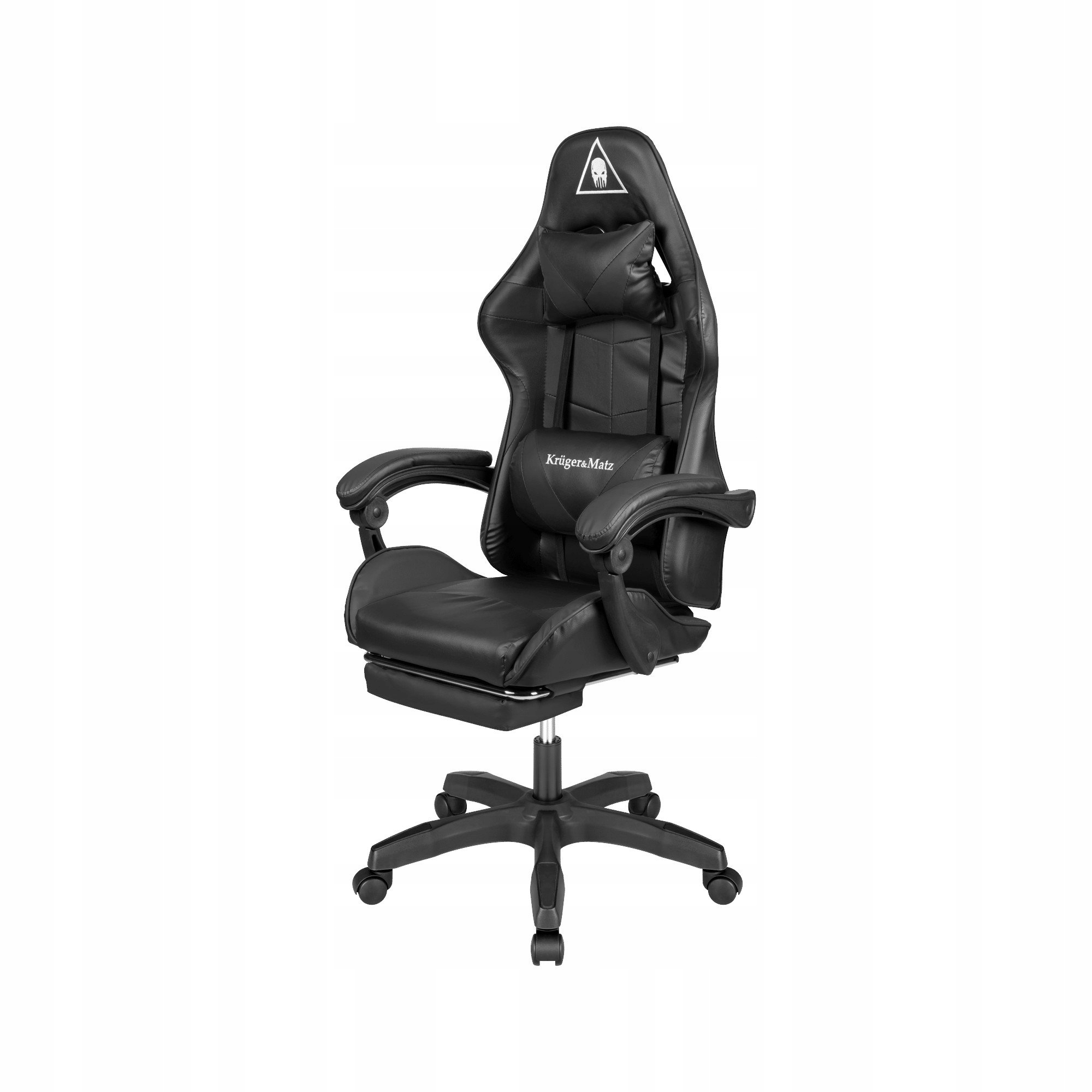 Kruger&Matz KM0790 Herná stolička s podnožkou GX-150, čierna