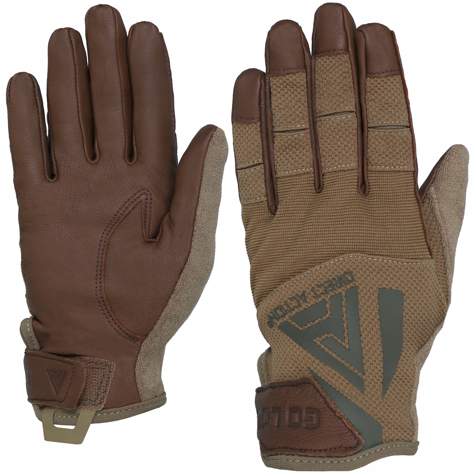 Kožené Rukavice taktické Da Hard Leather Direct Action Coyote XL