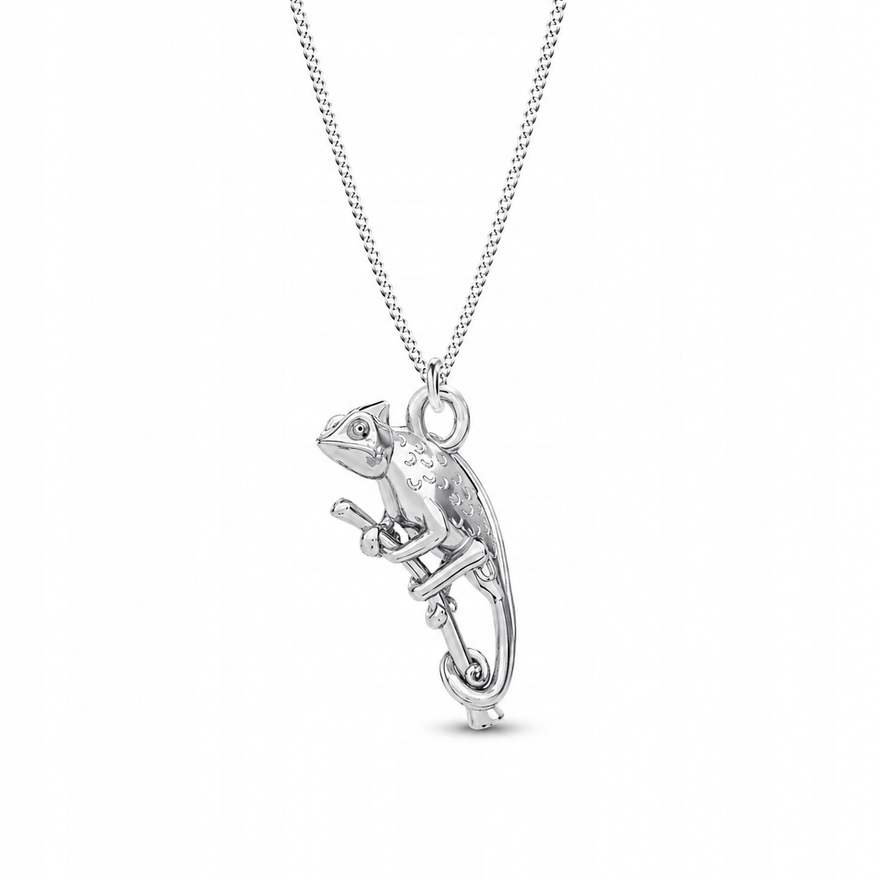 Stříbrný náhrdelník Pancíř Kameleon 3D Symbol změny v životě Stříbro 925