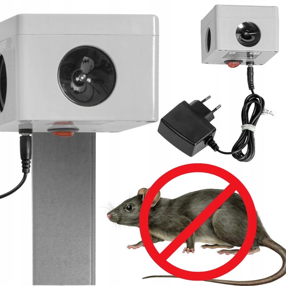 Odstraszacz Kun Myszy Szczurów Gryzoni Potrójny Do Domu I Ogrodu