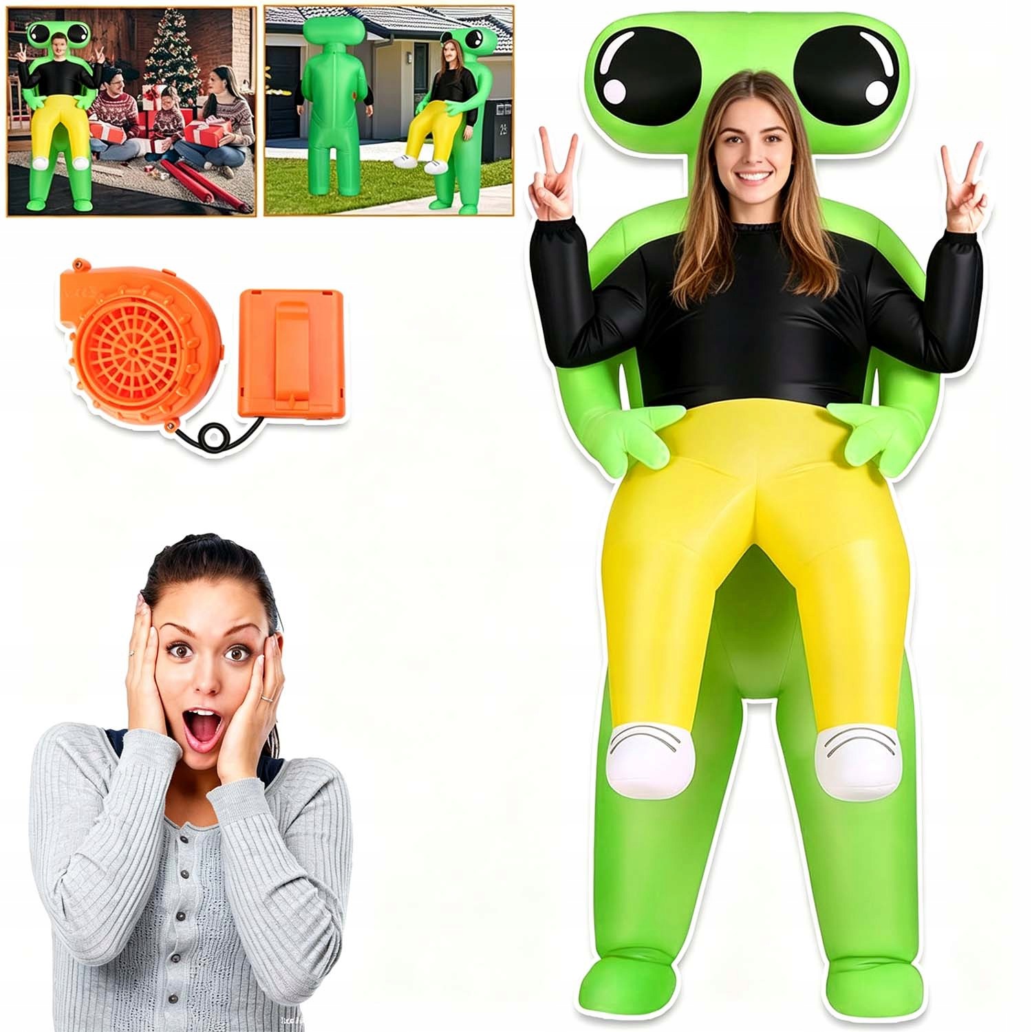 Nafukovací Kostým Mimozemšťana Cosplay Rekvizity Kombinéza Halloween Zvíře