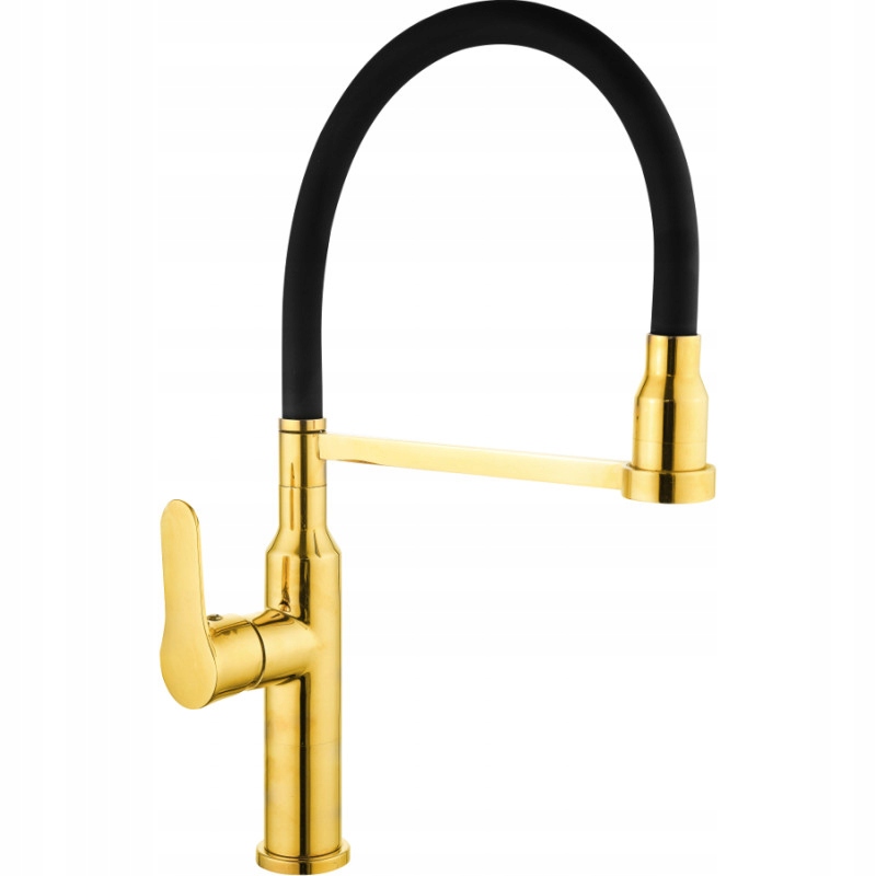 Mexen Edna kuchynská batéria, zlatá/čierna 672900-57