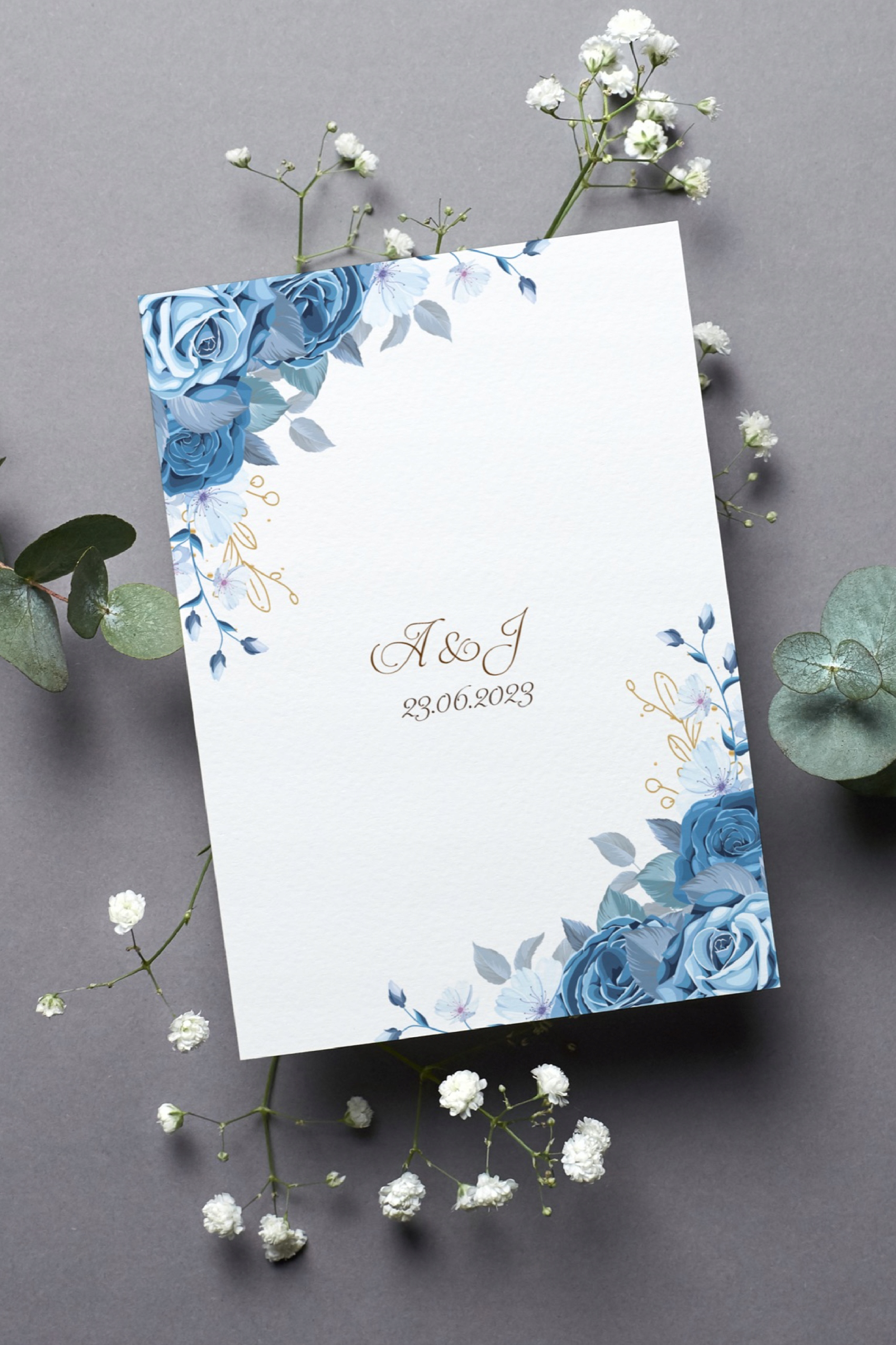 Zaproszenia jednokartkowe 15x10cm. 30 szt. Akwarelowe delikatne kwiaty_1 EAN (GTIN) 5906063817157