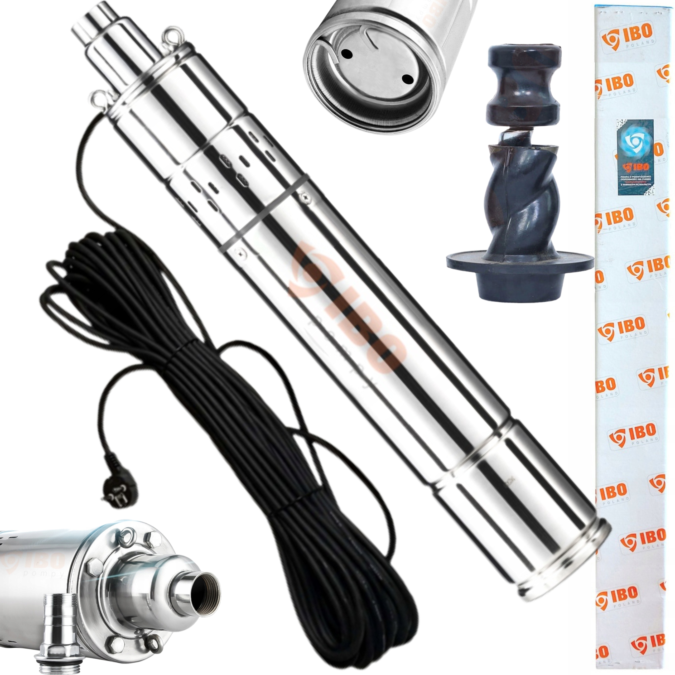 Ibo Ponorná Pumpa 3,5" S Rotorom Scr 1,8 9BAR Do Studne, Špinavá Voda