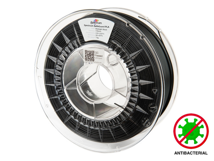 Filament Spectrum SafeGuard Pla 1,75 mm Deep Black 1 kg
