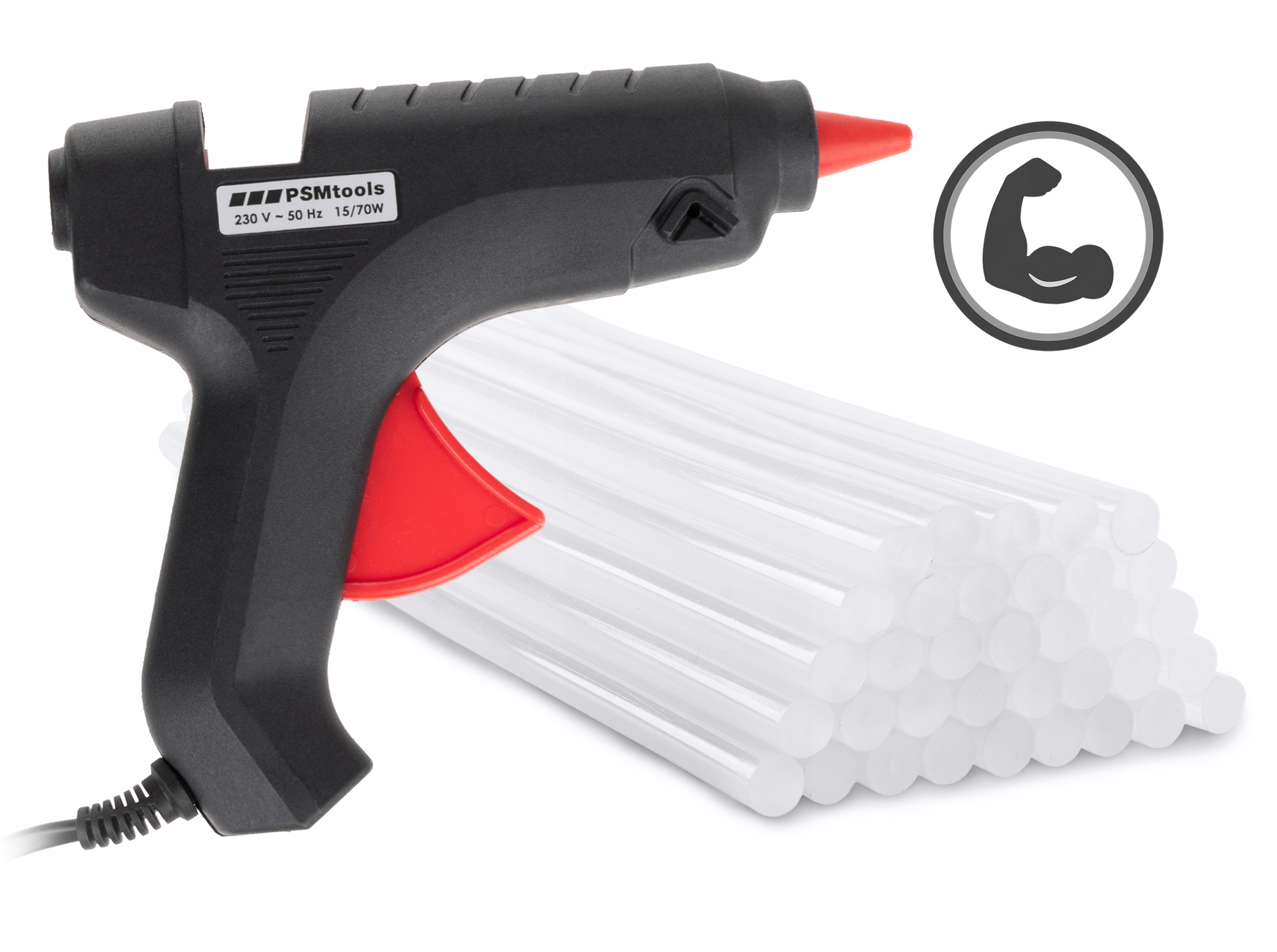 

Pistolet + Super Mocny Klej Na Gorąco 11X300MM 1KG