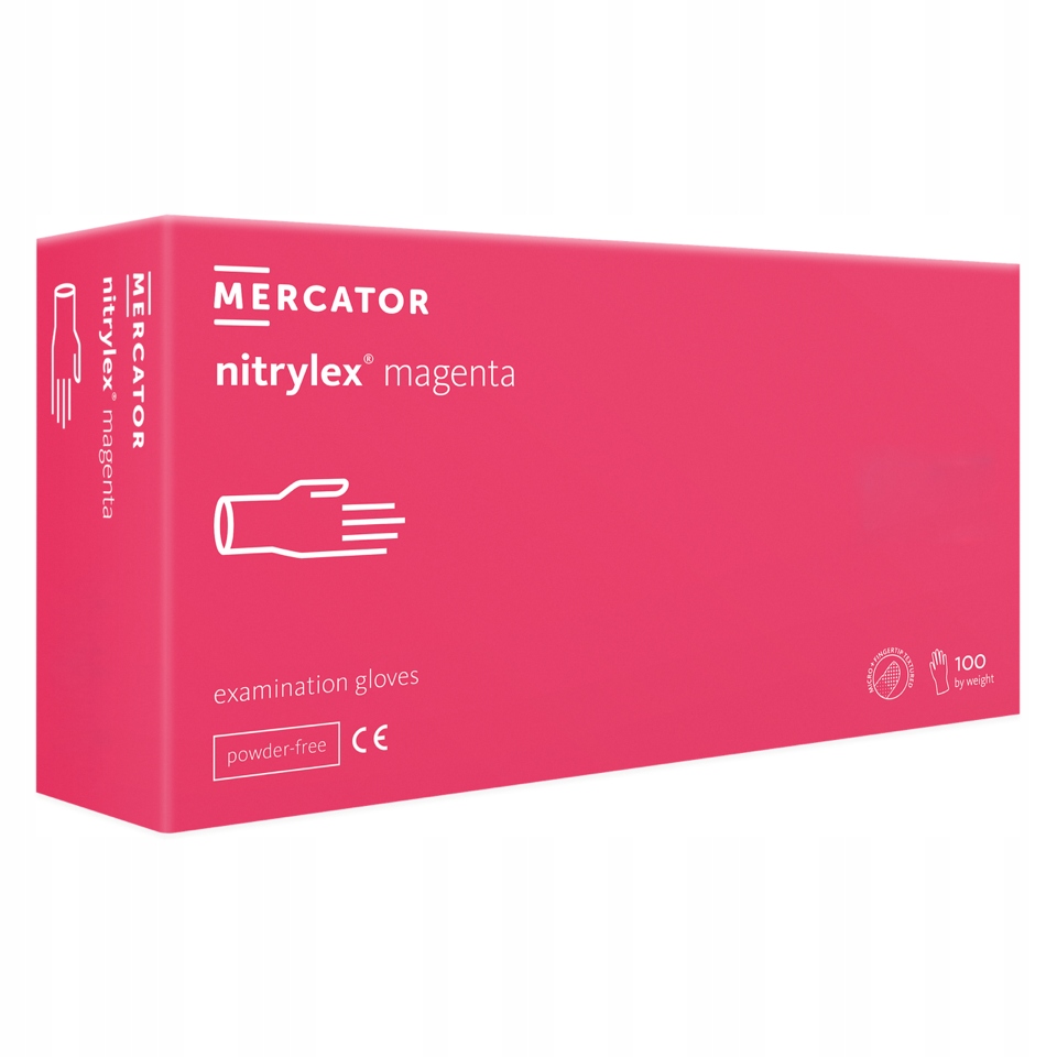 

Niytrylex Magenta Rękawice Nitrylowe Malinowe