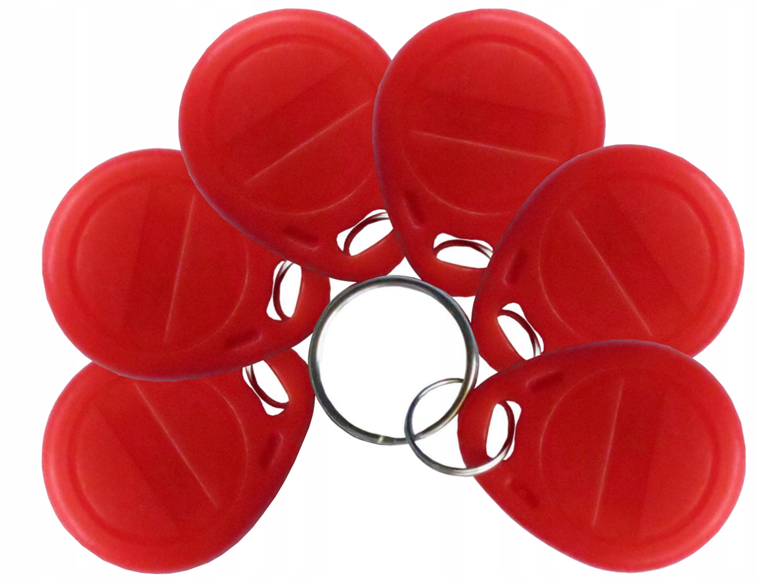 Přívěsek Na Klíče Rfid Unique 125kHz Tag ID T5577 EM4305 programovatelný červený x100