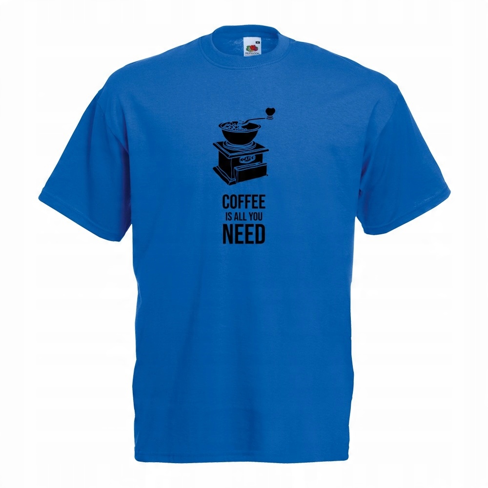 

Koszulka kawa coffe is all u need XXL niebieska
