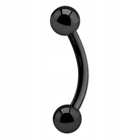 

Tytanowy czarny banan z kulkami 1,2/8/3