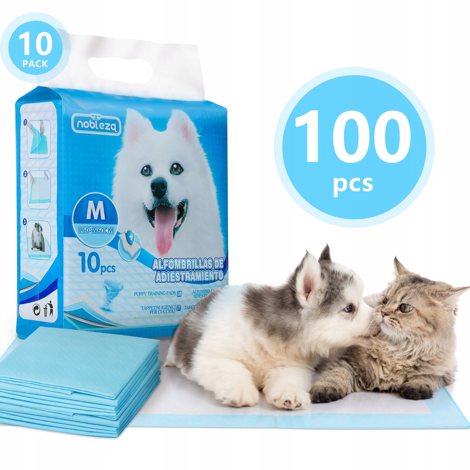 Levně Podložky Pro Psa, Hygienická Podložka 60x60 cm 100 ks