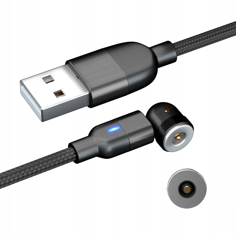 

1M Kabel Magnetyczny Obrotowy 540 1-pin 1 Adapter