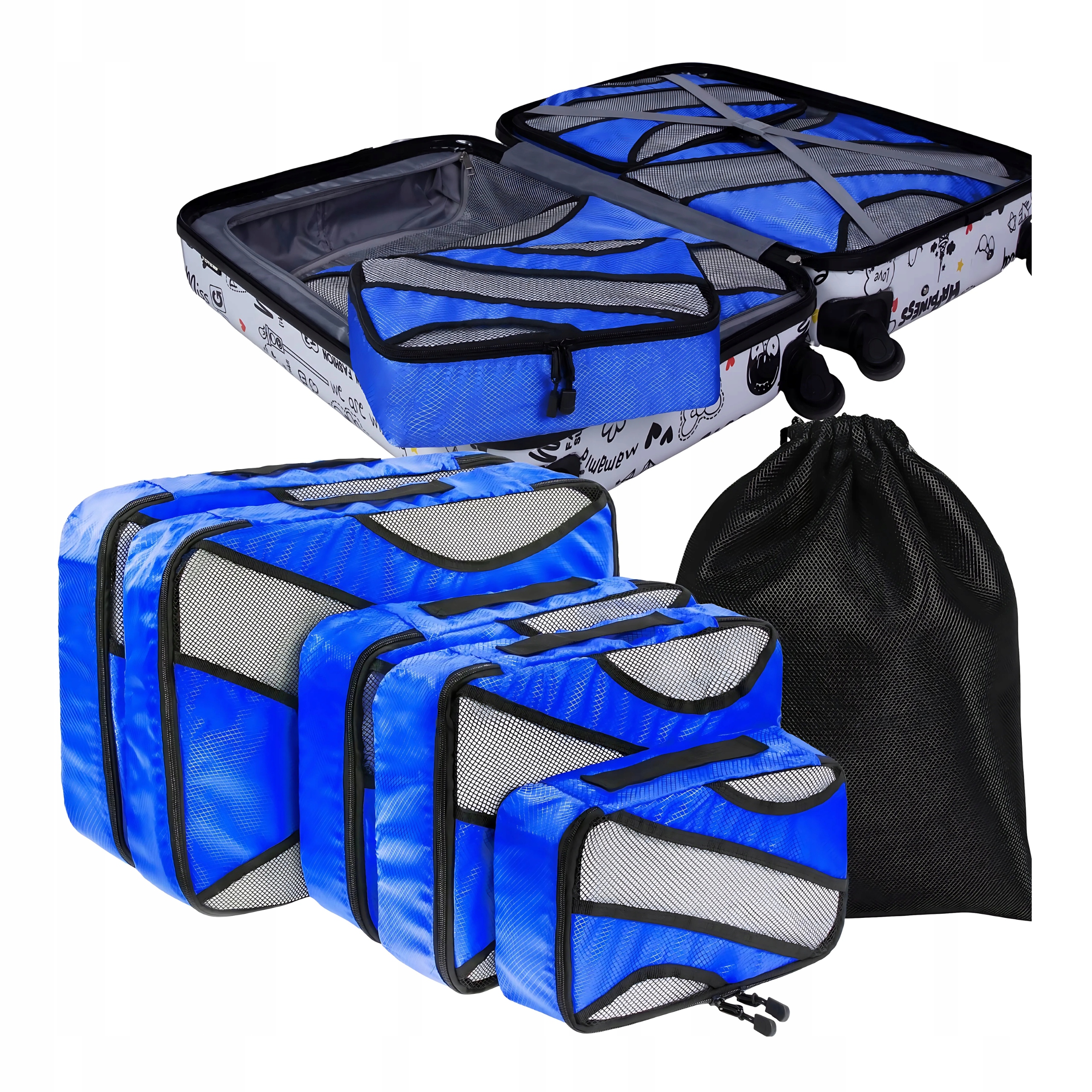 organizér do šuplíku Cestovní kufry Sada 6 kusů Organizérů