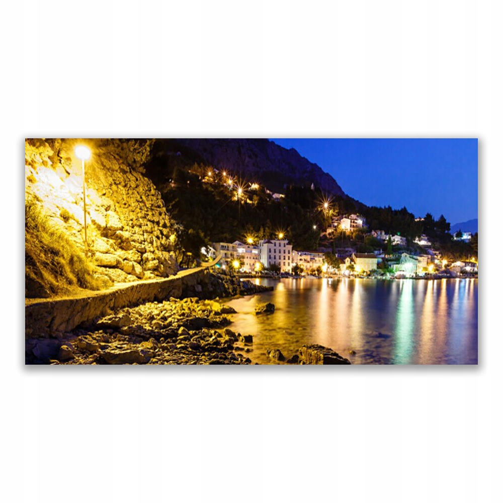 

Obraz akryl z grafiką 120x60 Góra Plaża Krajobraz