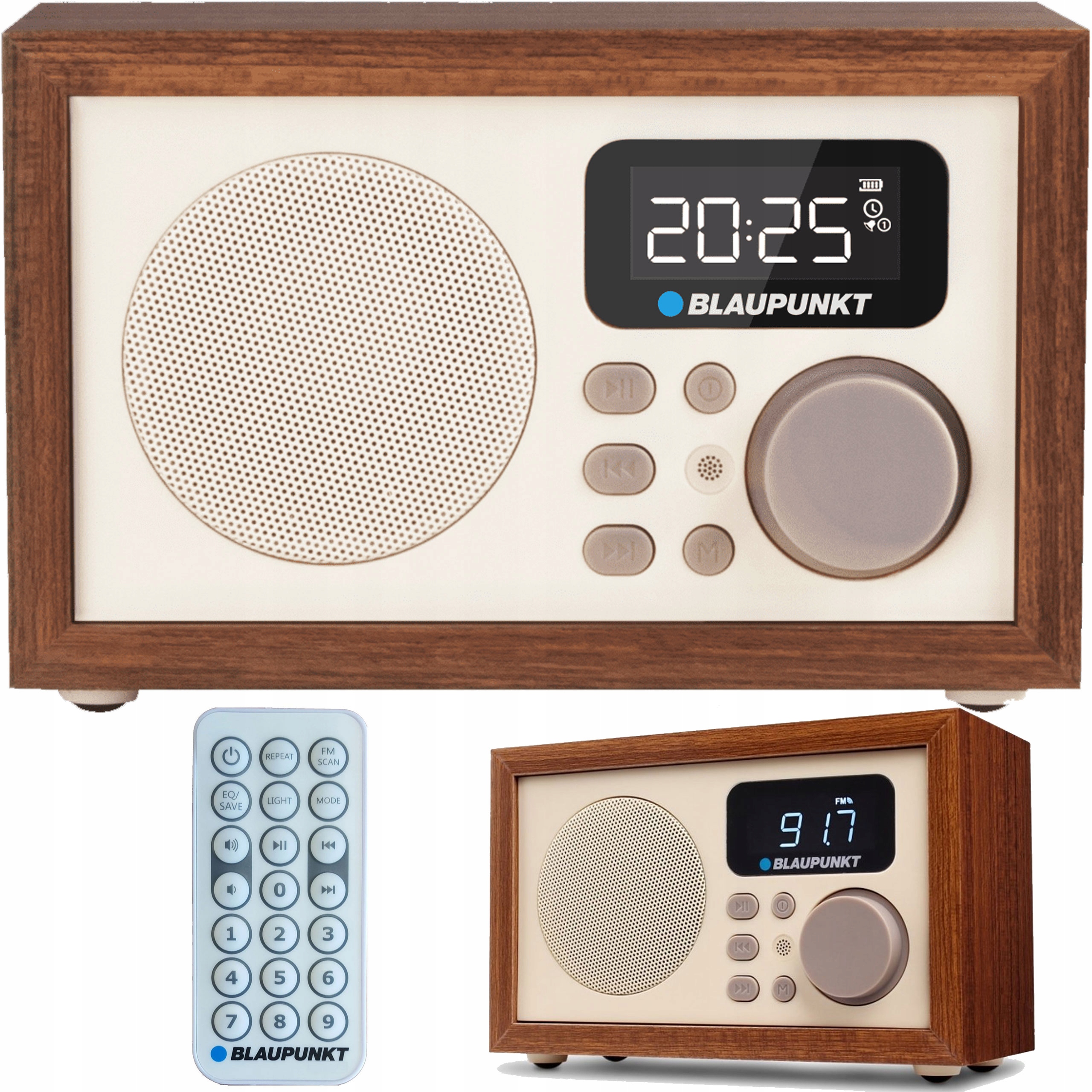 RADIO SIECIOWE FM ODTWARZACZ MP3 BLUETOOTH BLAUPUNKT HR5BR AUX SD USB PILOT Kod producenta HR5BR