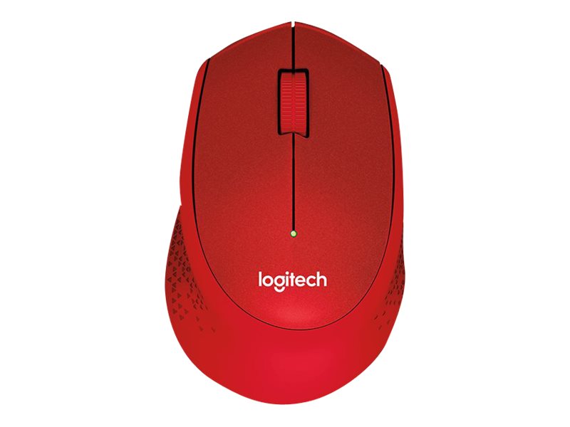 Mysz bezprzewodowa Logitech M330 Silent Plus optyczna czerwona