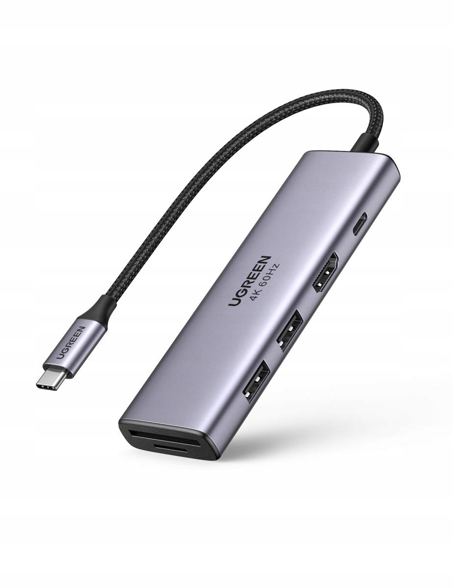 

Hub 5w1 Ugreen CM511 Usb-c do 2xUSB,HDMI,USB-C,SD