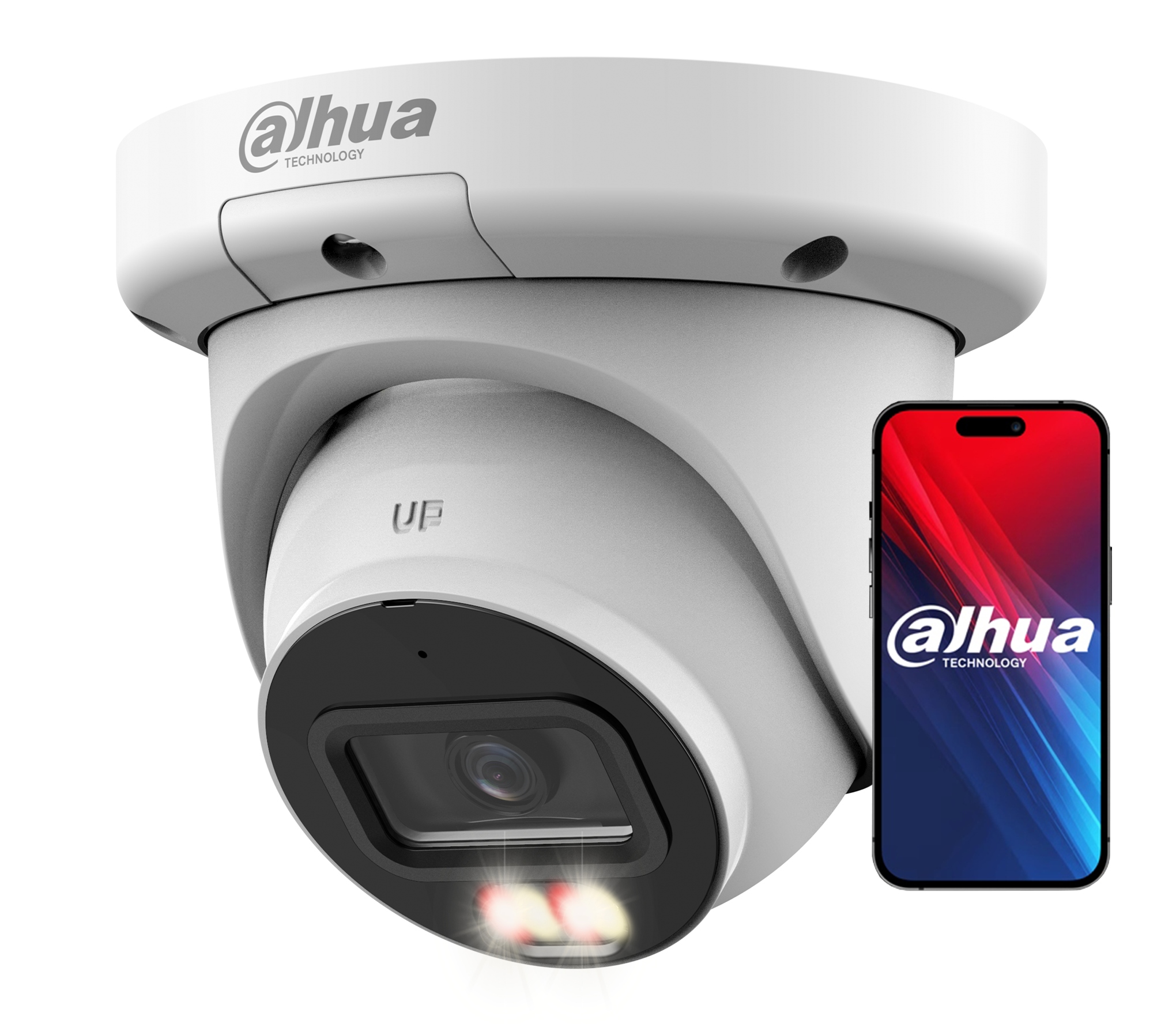 Vonkajšia kupolová Ip kamera 6Mpx Dahua AcuPick Audio Detekcia Dual Light