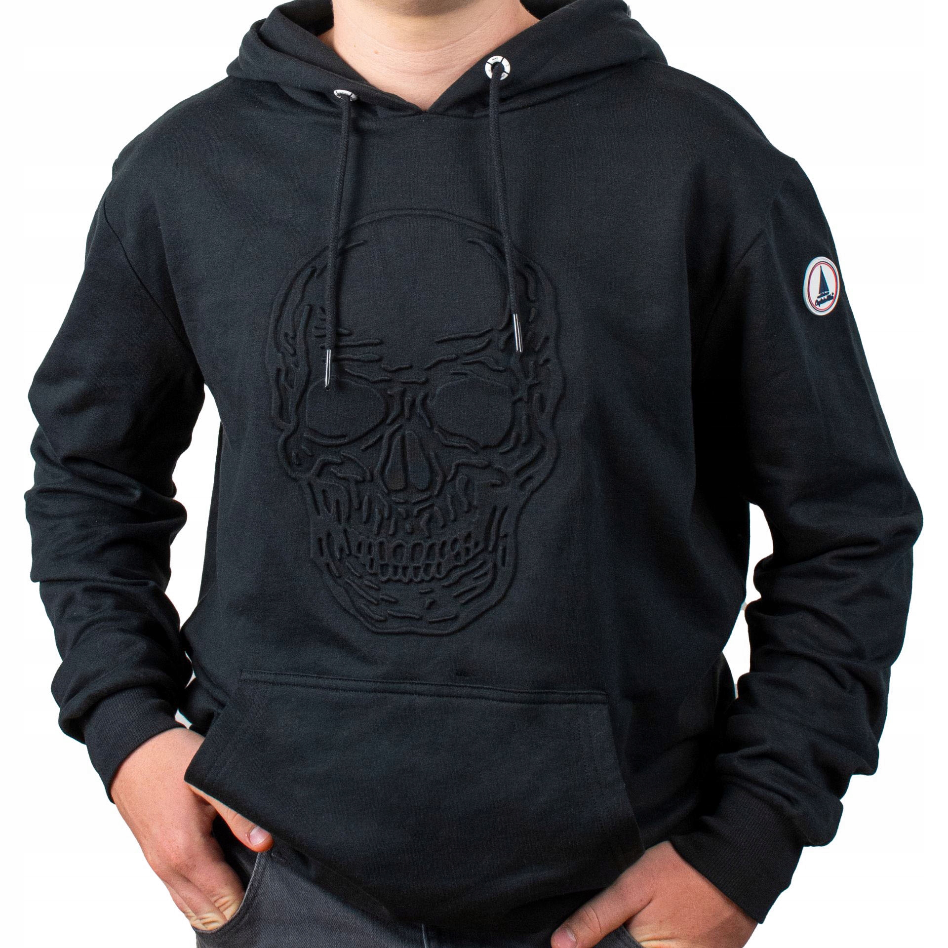 Mikina klokanka s kapucí Captain Mike černá M