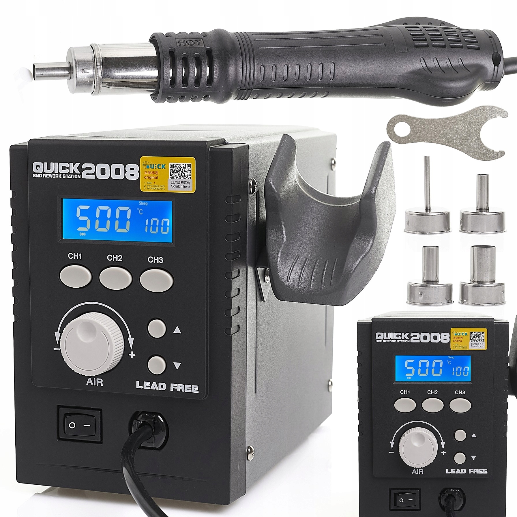 Profesionální Pájecí Stanice Quick 2008 700W Pro Hot Air Pojiva, Kvalita