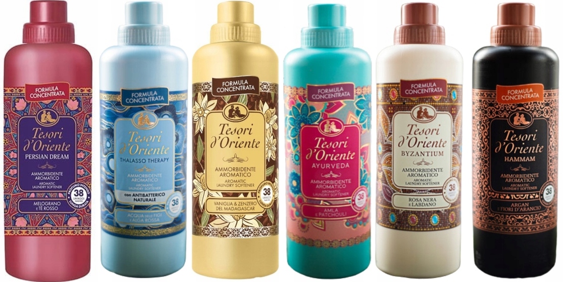 Levně Tesori d'Oriente Sada 6 italských oplachovacích přípravků 760 ml Ptvabh