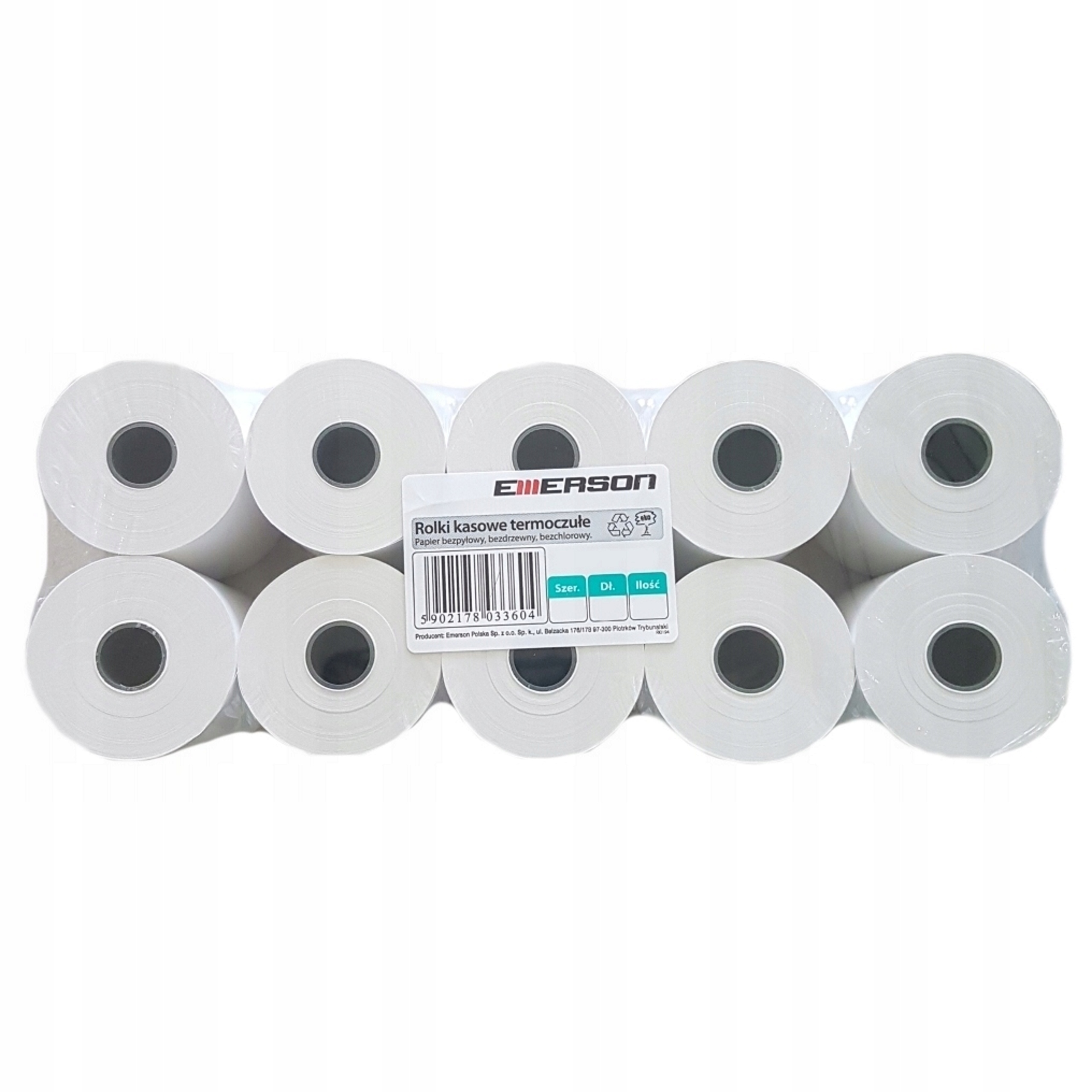 

Rolki do kas termiczne Emerson 60 mm x 30 m 10 rol