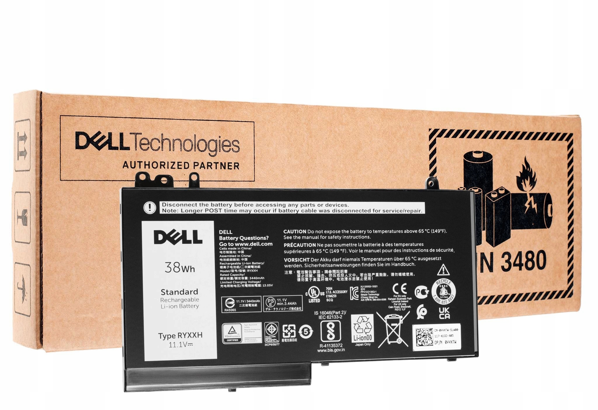 Originál Batéria Dell Latitude Ryxxh 11 3150 3160 12 E5250 E5270