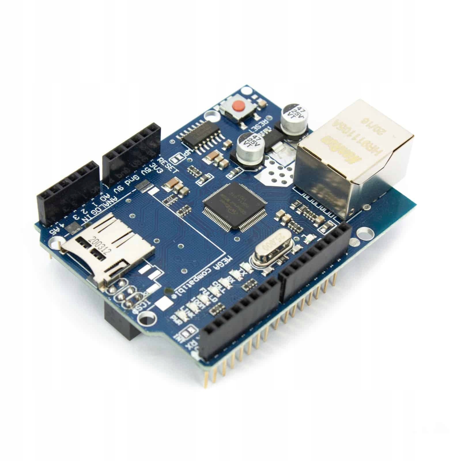 Shield z modułem sieciowym Ethernet W5100 z gniazdem SD Producent MSALAMON