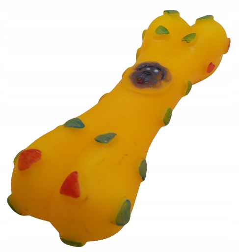 

gumowy gryzak kostka z piszczałką wielkość 16 cm