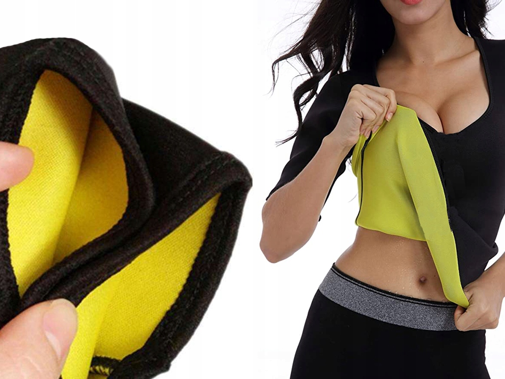 KOSZULKA NEOPRENOWA FITNESS DAMSKA DŁUGI RĘKAW Waga produktu z opakowaniem jednostkowym 1.156 kg