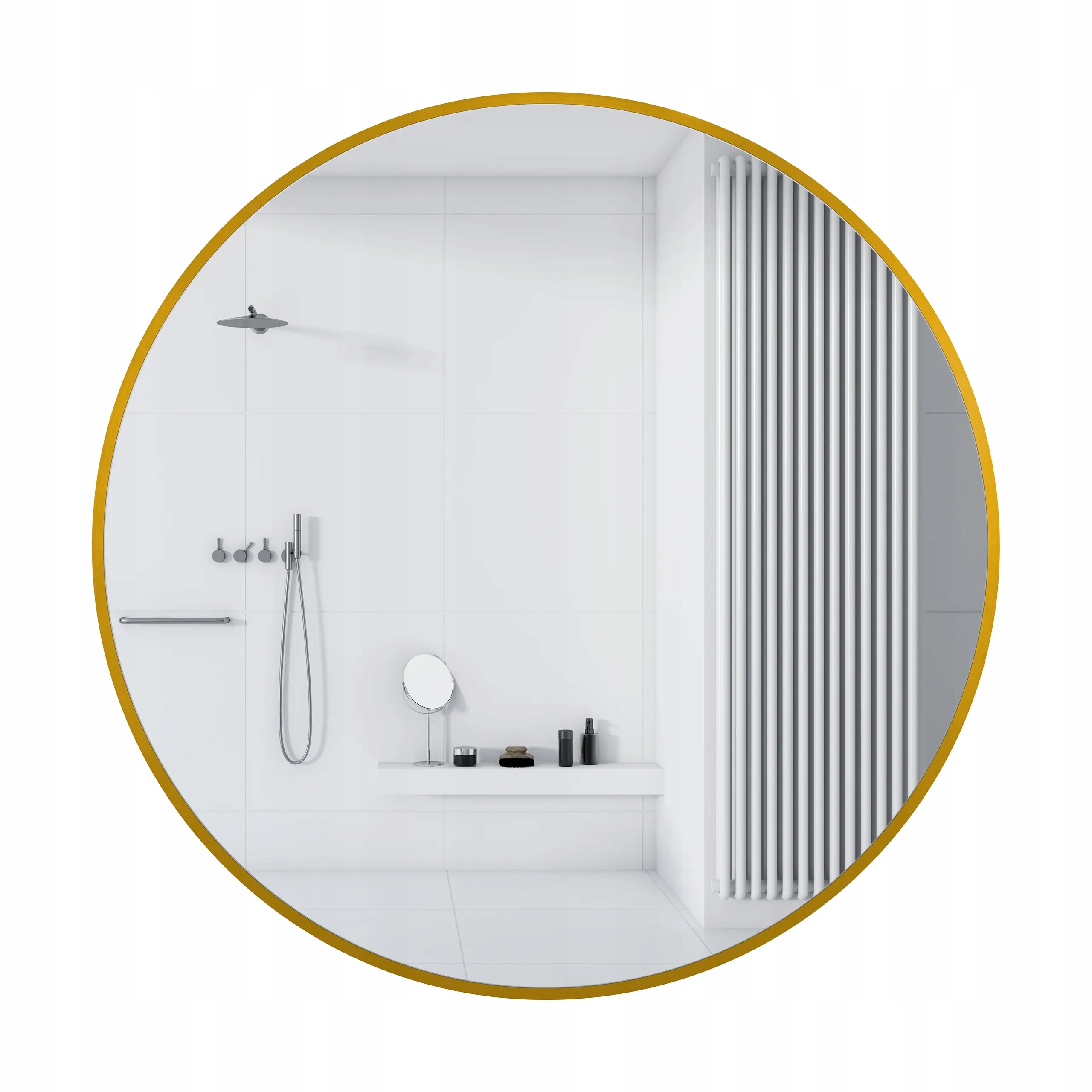 Balneo Zrcadlo Koupelnové Zrcadlo Kulaté Zlaté 100 cm Corina Gold