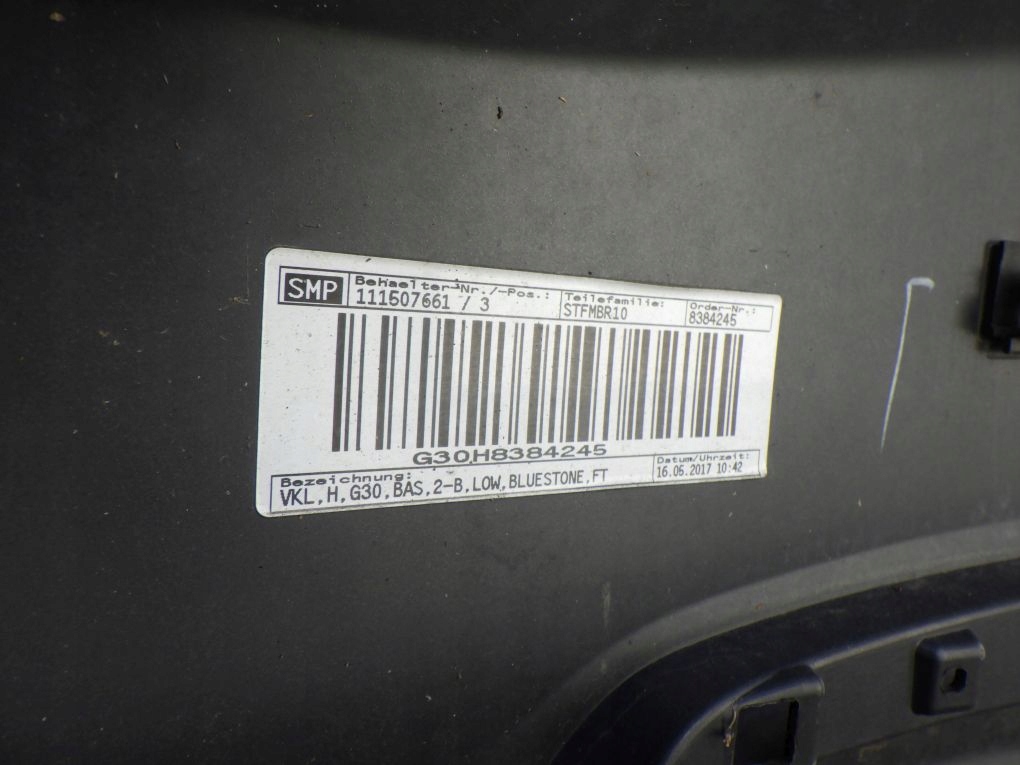 BMW 5 G30 sedan 2017- bumper rear