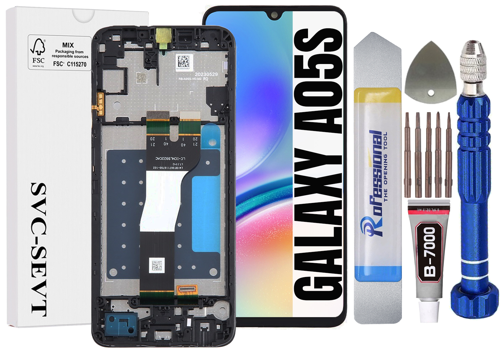 Displej Pro Samsung Galaxy A05S A057 A057F Originální LCD Displej Rámeček